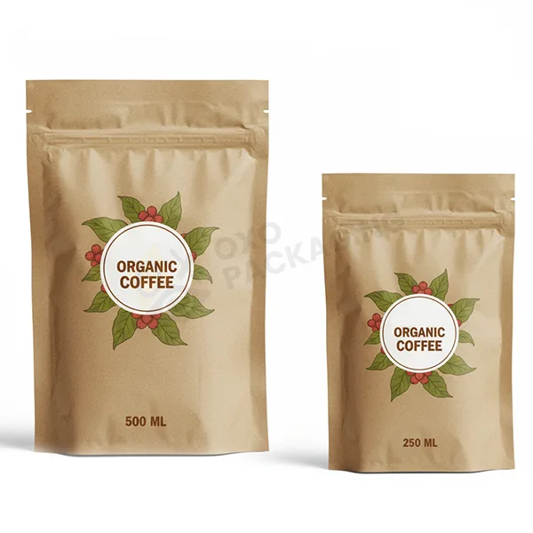 Custom Kraft Standup Pouch OXO Packaging