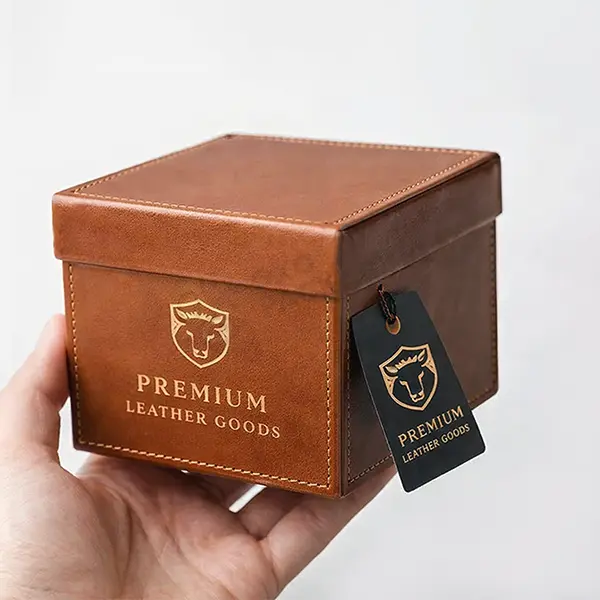 leather material packaging boxes
