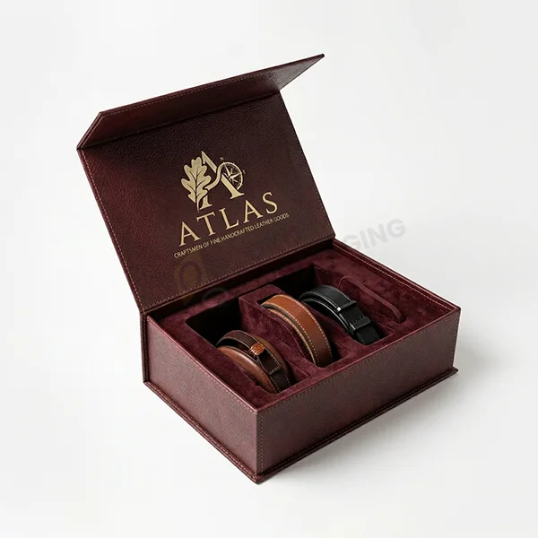 leather packaging boxes