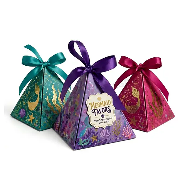 little mermaid favor boxes