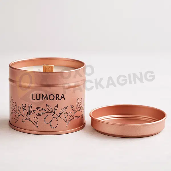 metal candle containers