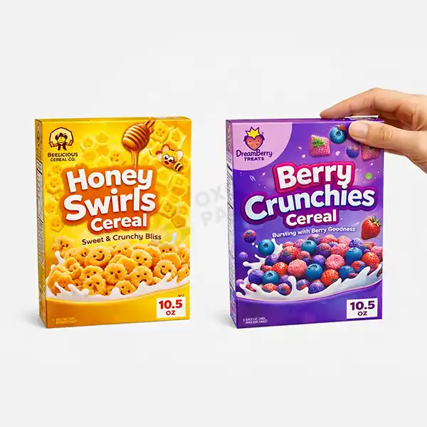 mini boxes of cereal