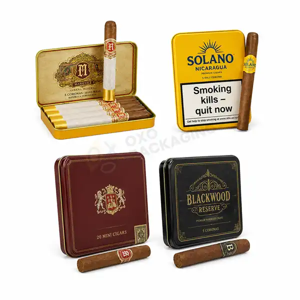 Personalize Cigar Tin packaging Bulk