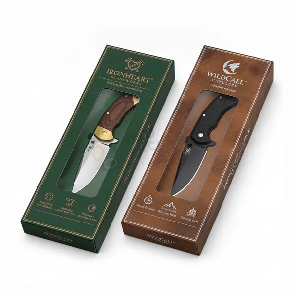 pocket knife packaging with logo
