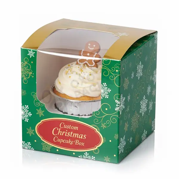 printed christmas cupcake boxes