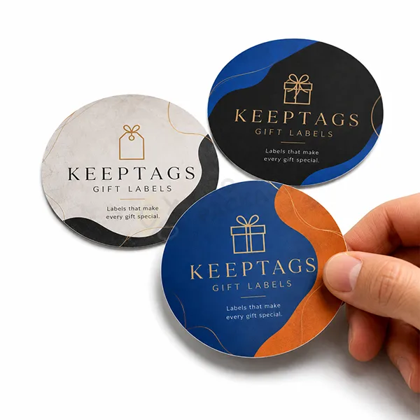 printed circle labels