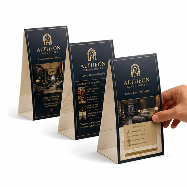 printed table tents