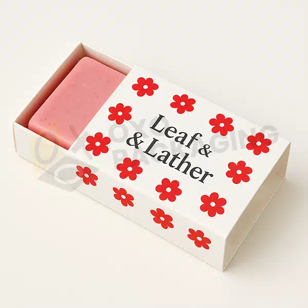 printed white soap boxes