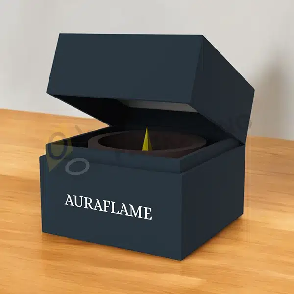 rigid square candle boxes