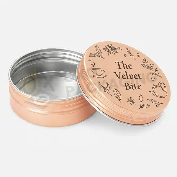 screw top round tin cans