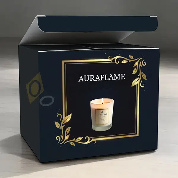 square glass box for candles