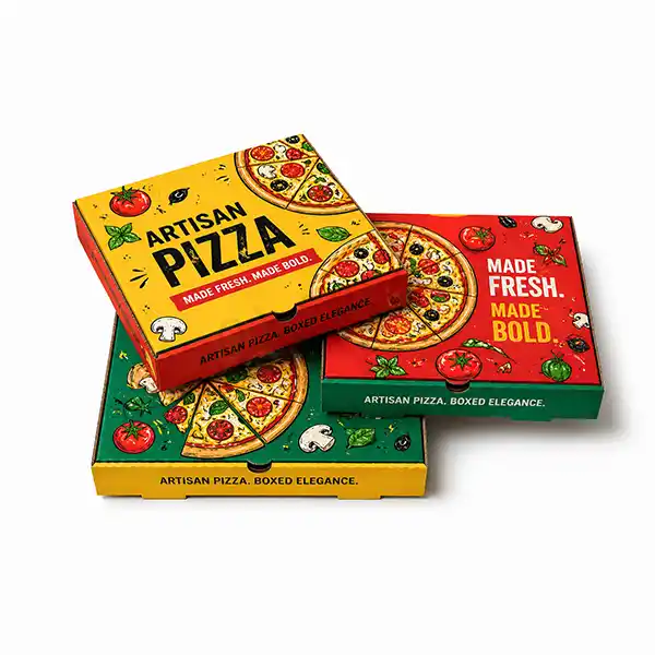 Unique Shaped Pizza Packaging Boxes