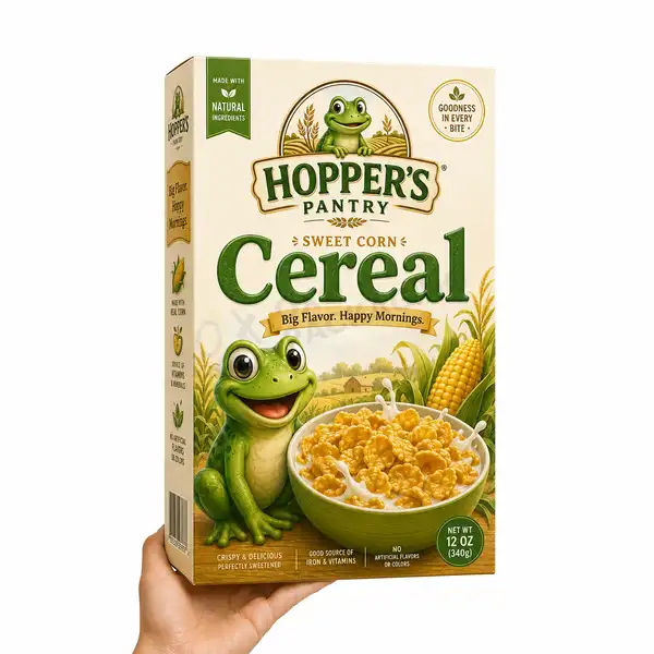 cereal with Frog On Box