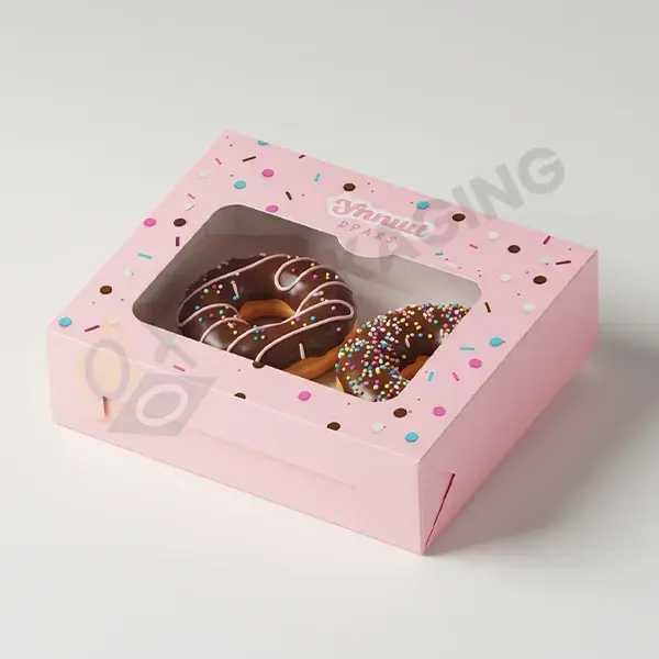 Custom Pink Donut Boxes Wholesale