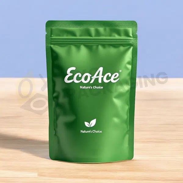 green mylar packaging