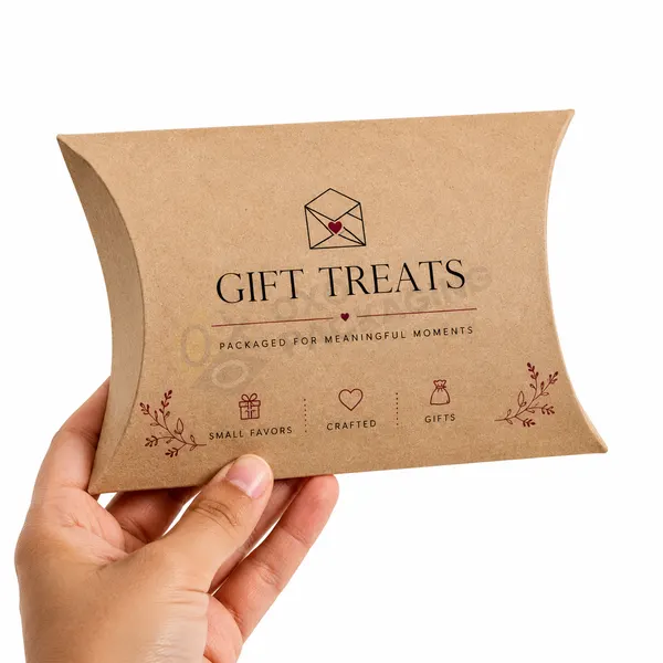 kraft pillow boxes